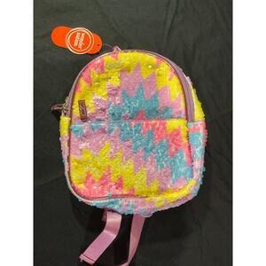 Rainbow Sequin Chevron Kids Mini Backpack NEW